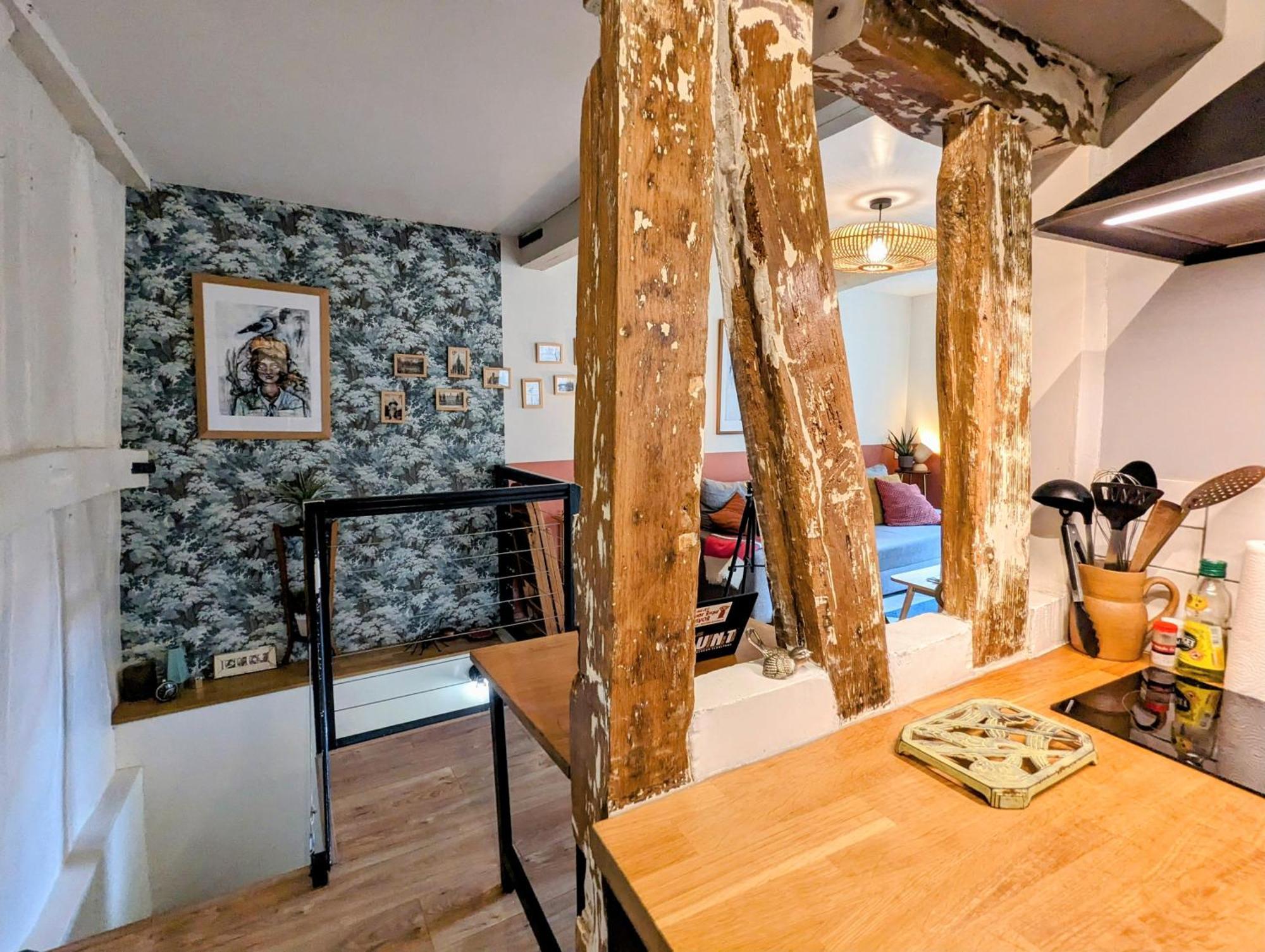 Artist Home - City Center - Bathtub - Terrasse - Full Appartment Rouen Kültér fotó